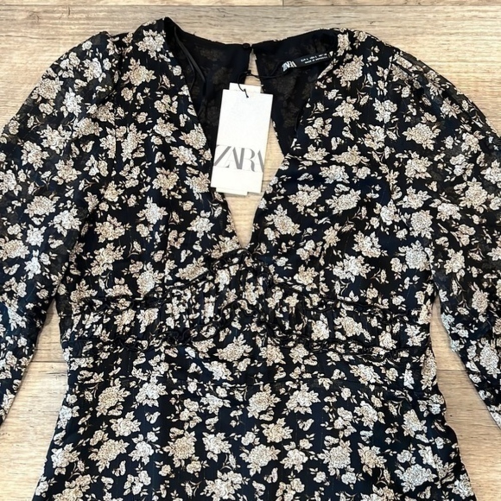 LAST ONE!!! ZARA V-Neck Midi Dress - Picture 15 of 16